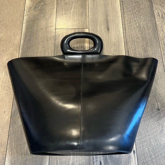 Lemaire black basket leather tote bag - Picture 6 of 9